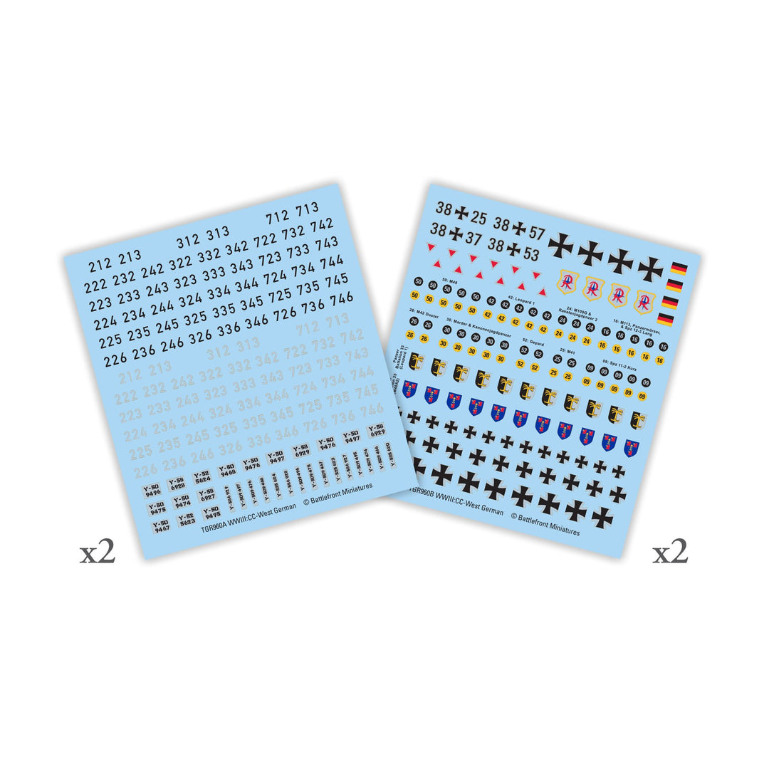 World War III: Checkpoint Charlie - West German Decals (TGR960)