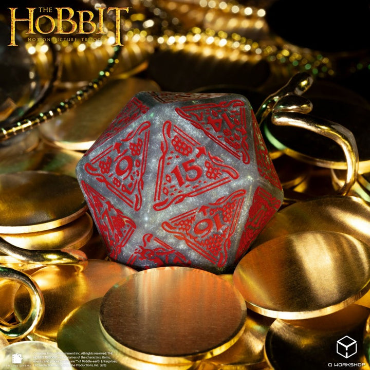 The Hobbit Spindown D20 - Lunaris TCG Jumbo Die (Q-Workshop) (HOB/190166/20LEV07)
