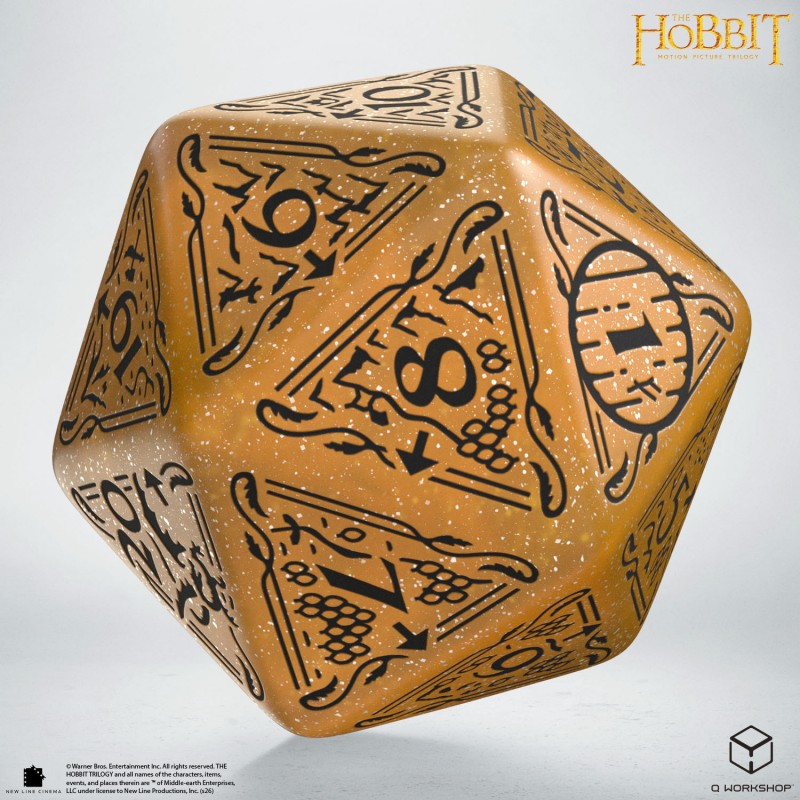 The Hobbit Spindown D20 - Solaris TCG Jumbo Die (Q-Workshop) (HOB/190166/20LEV06)