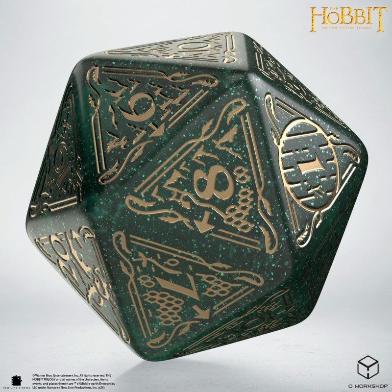 The Hobbit Spindown D20 - Verdant TCG Jumbo Die (Q-Workshop) (HOB/190166/20LEV01)