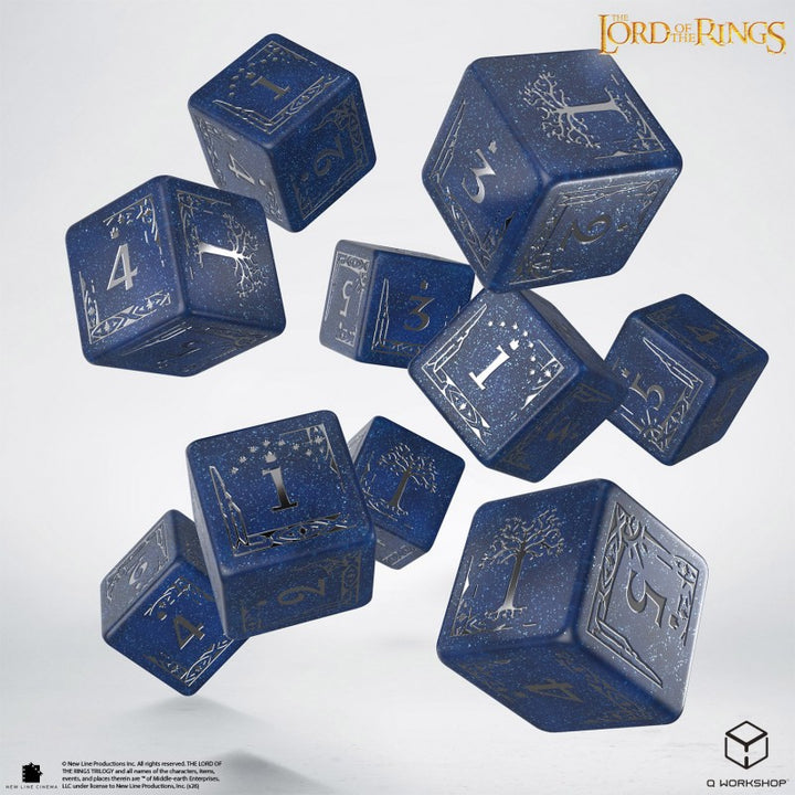 The Lord of the Rings: Gondor 10xD6 Dice Set (Q-Workshop) (LOTR/190166/GON/B)