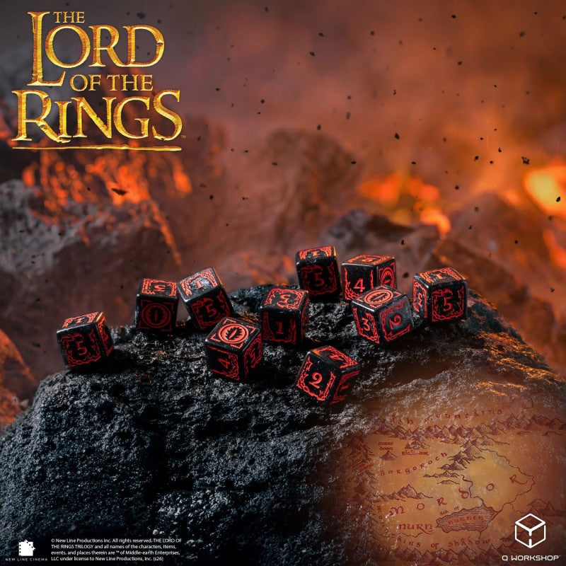 The Lord of the Rings: Mordor 10xD6 Dice Set (Q-Workshop) (LOTR/190166/MOR/B)