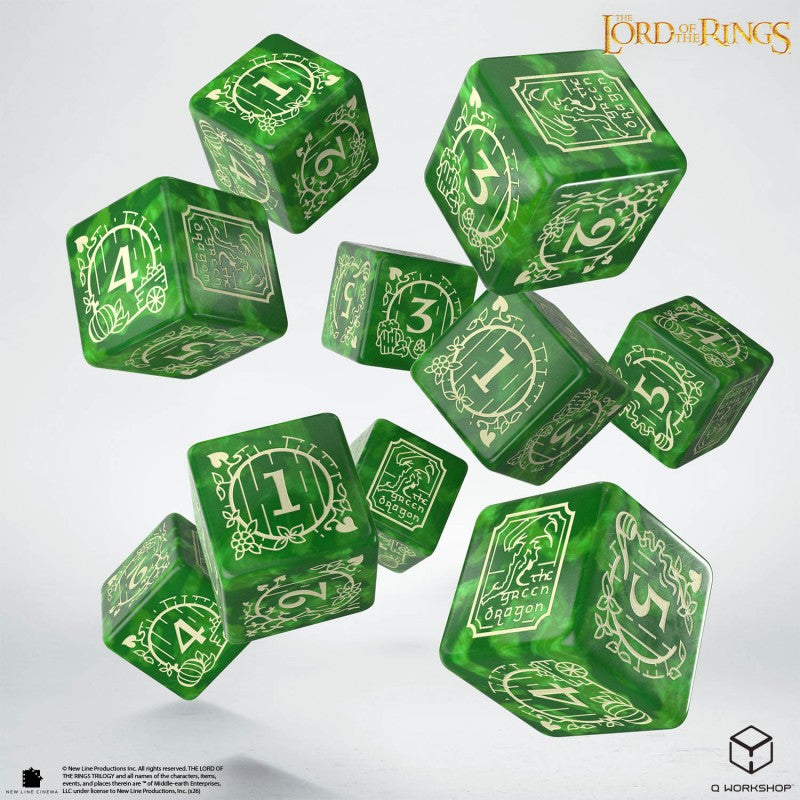 The Lord of the Rings: Shire 10xD6 Dice Set (Q-Workshop) (LOTR/190166/SHI/B)