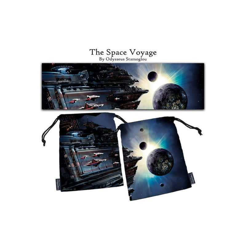 The Space Voyage XL Pouch / Dice Bag (Drawlab)