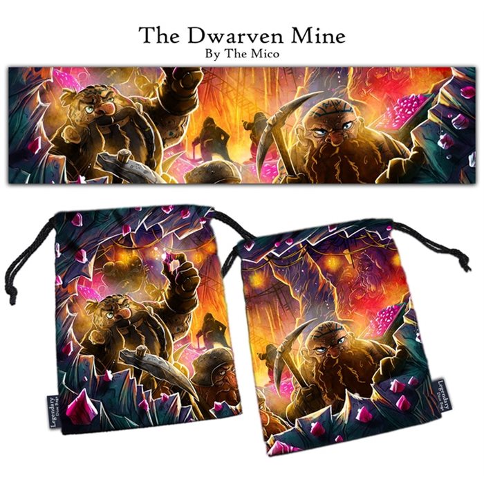 The Dwarven Mine XL Pouch / Dice Bag (Drawlab)