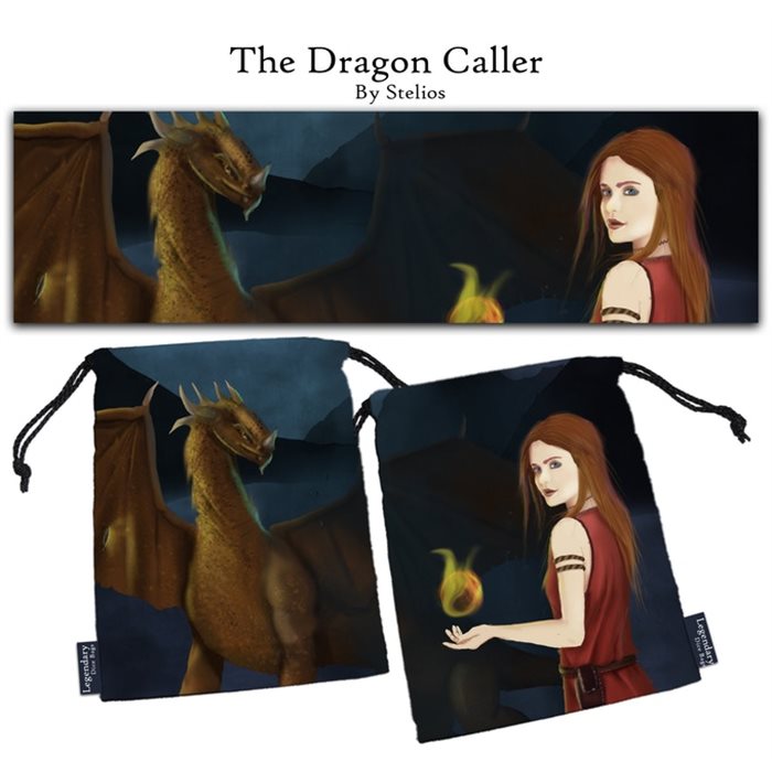 The Dragon Caller XL Pouch / Dice Bag (Drawlab)