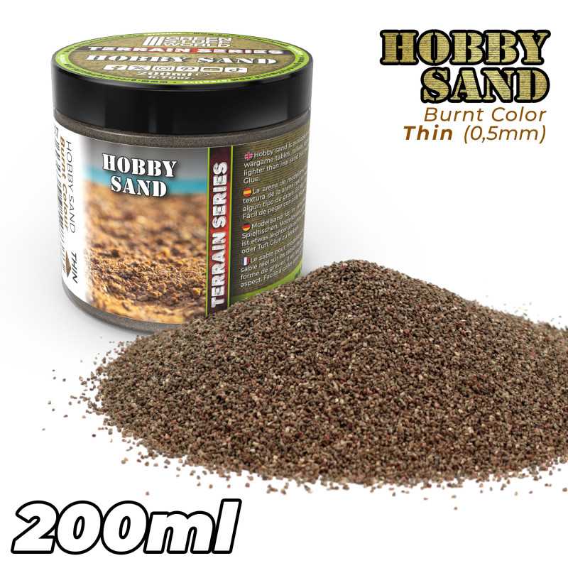 Thin Hobby Sand - Burnt Bown 200ml (Green Stuff World)