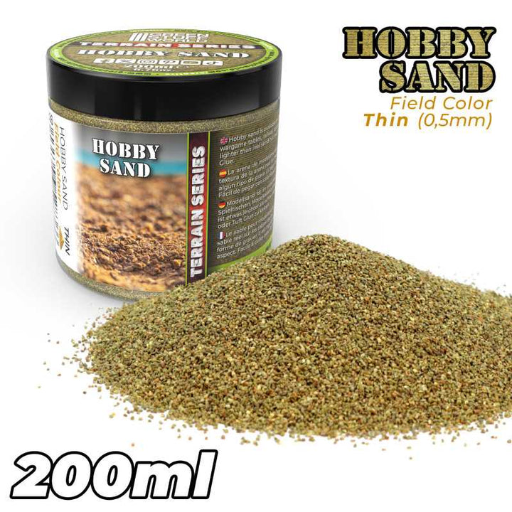 Thin Hobby Sand - Field Sand 200ml (Green Stuff World)