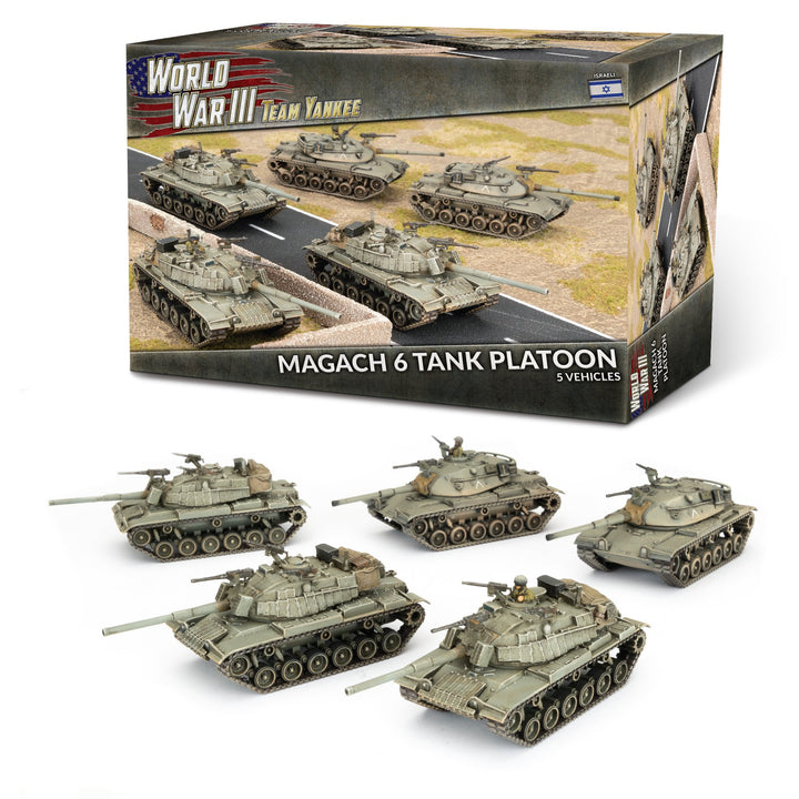 World War III: Team Yankee - Magach 6 (Blazer) Platoon (WWIII x5 Tanks Plastic) (TIBX11)