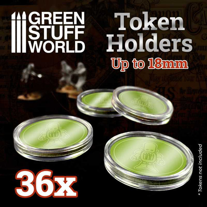 Token Holders 18mm (Green Stuff World)