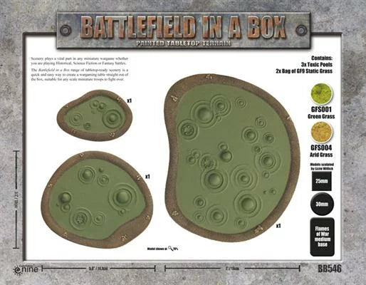 Battlefield in a Box: Features - Toxic Pools (x3) (BB546)