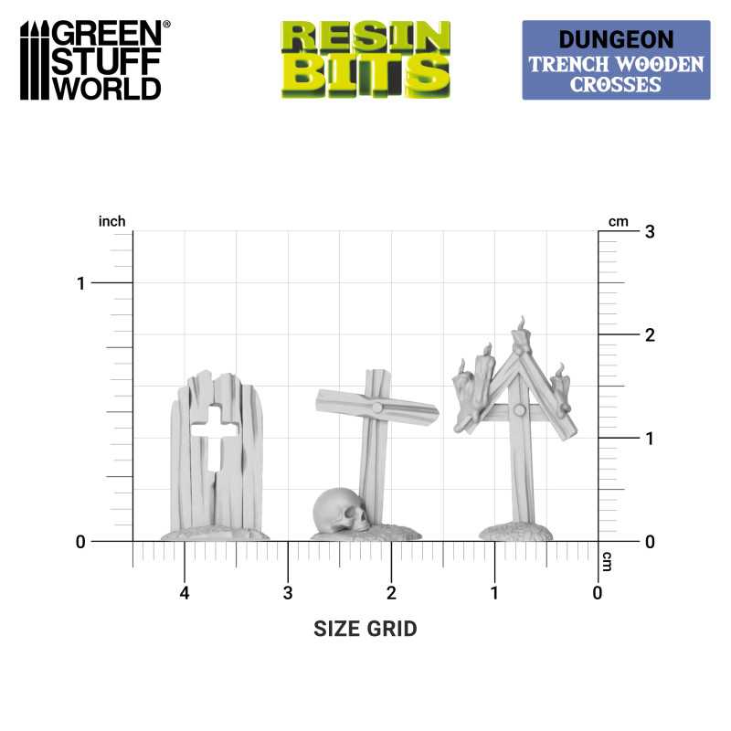 Trench Wooden Crosses 1:48-1:35 (Green Stuff World)