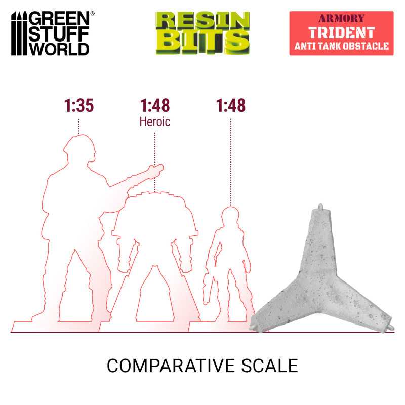 Trident Anti Tank Obstacle (Green Stuff World)