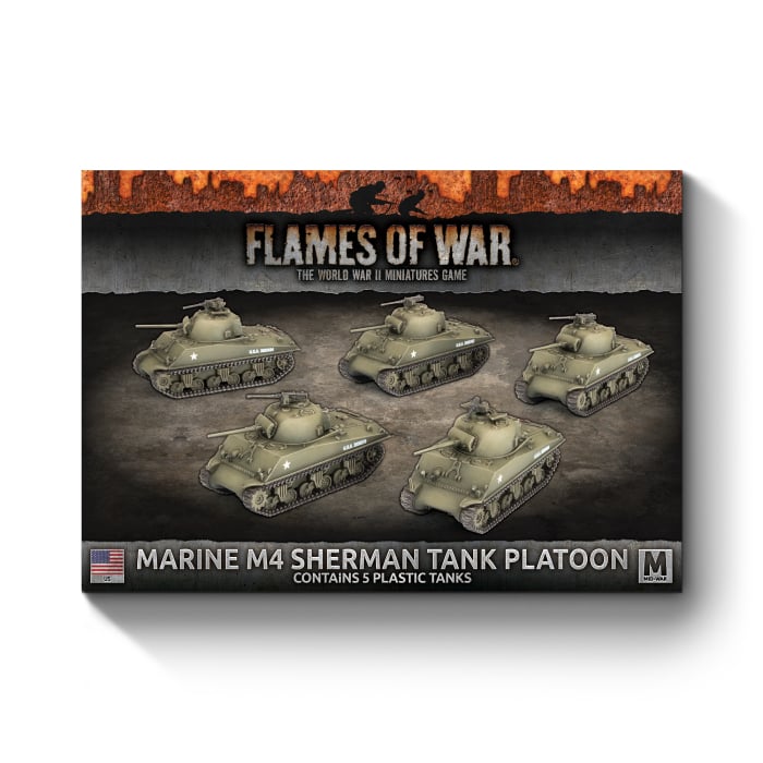 Flames of War: Marine M4 Sherman Platoon (UBX99)