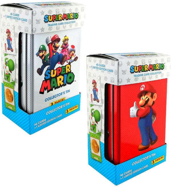 Super Mario samlekort - klassisk metaldåse