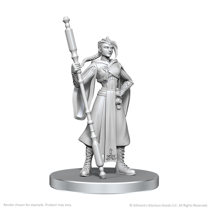 Critical Role Unpainted Miniatures: Beauregard Lionett & Caleb Widogast