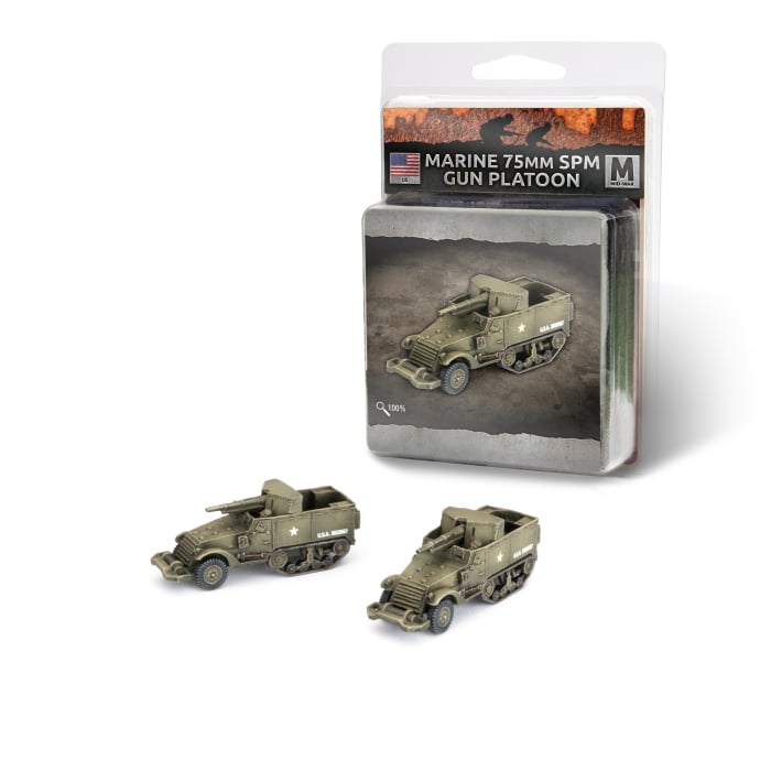 Flames of War: Marine 75mm SPM Self-propelled Gun Platoon (US103)