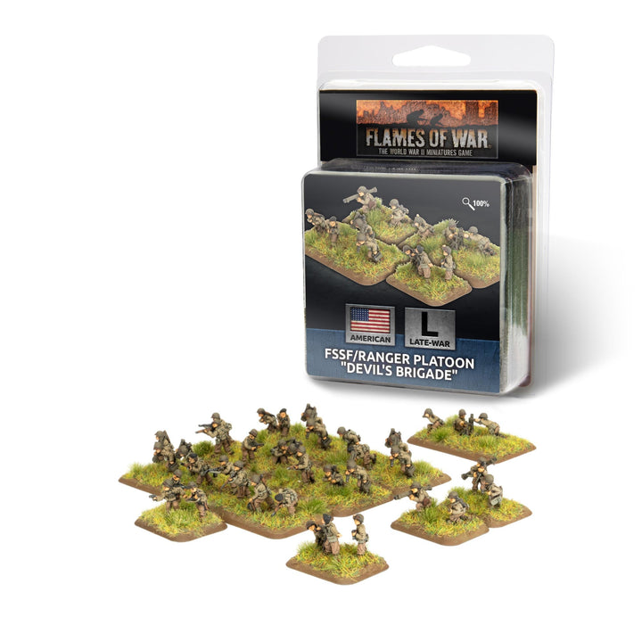 Flames of War: FSSF/Ranger "Devil's Brigade" Platoon (US821)