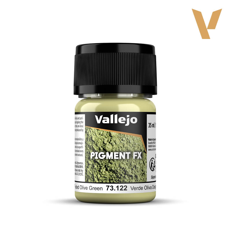 Vallejo Pigments: Faded Olive Green (73.122)