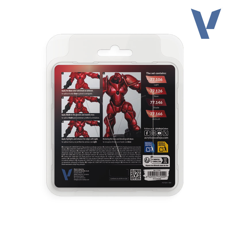 Vallejo True Metallic: Ruby Red Paint Set (77.254)