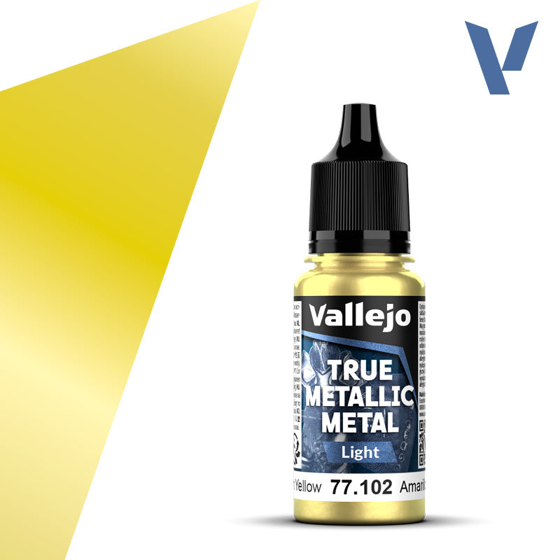 Vallejo True Metallic: Light - Radiant Yellow (77.102)