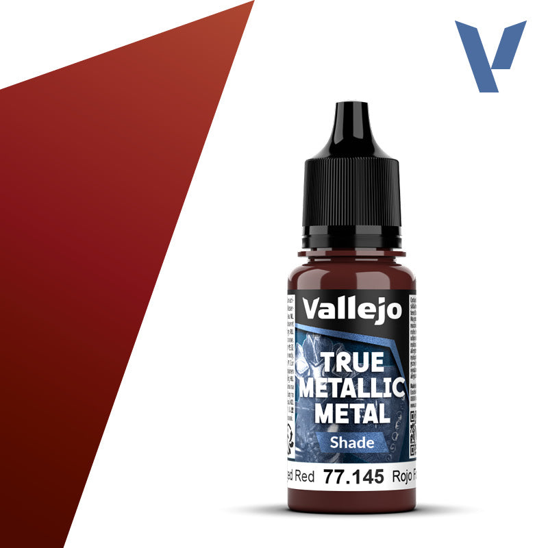 Vallejo True Metallic: Shade - Forged Red (77.145)