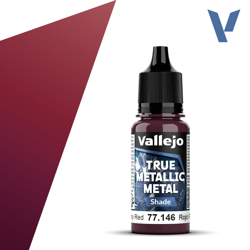 Vallejo True Metallic: Shade - Ruby Red (77.146)