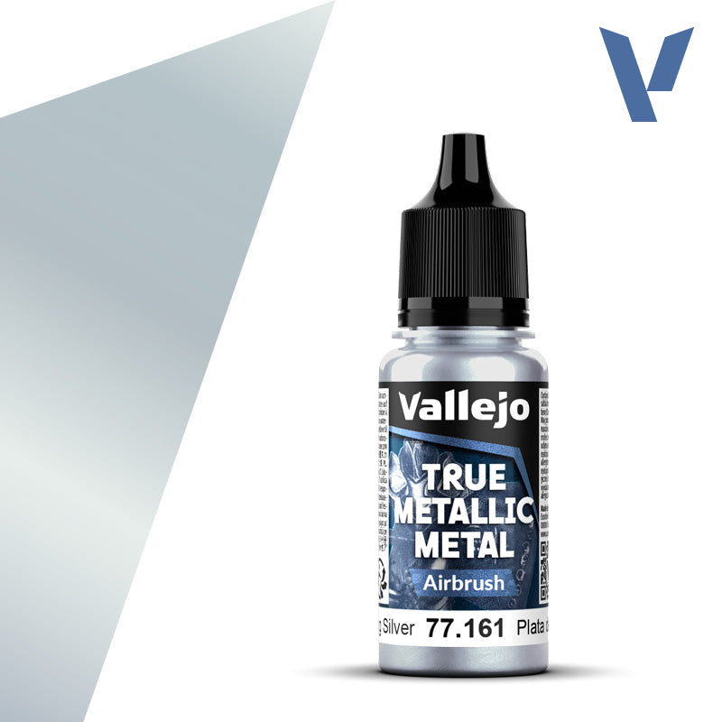 Vallejo True Metallic: Airbrush - Sterling Silver (77.161)