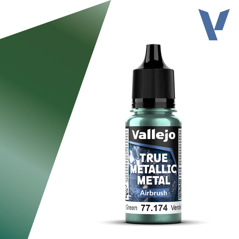 Vallejo True Metallic: Airbrush - Dusken Green (77.174)