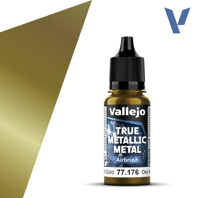 Vallejo True Metallic: Airbrush - Greenish Gold (77.176)