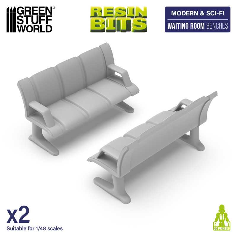 Waiting Room Benches (Green Stuff World)