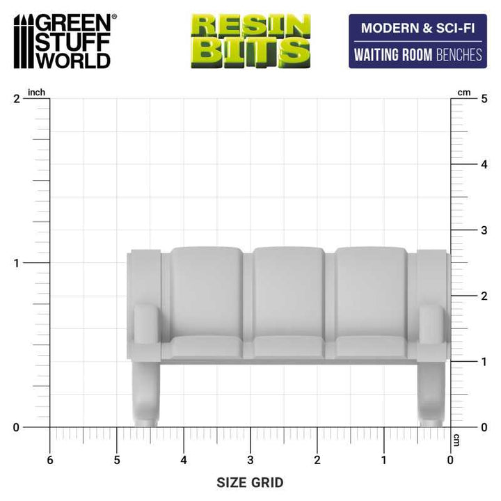 Waiting Room Benches (Green Stuff World)