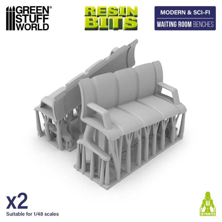 Waiting Room Benches (Green Stuff World)