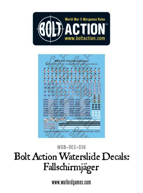 Bolt Action: Decals - Fallschirmjager