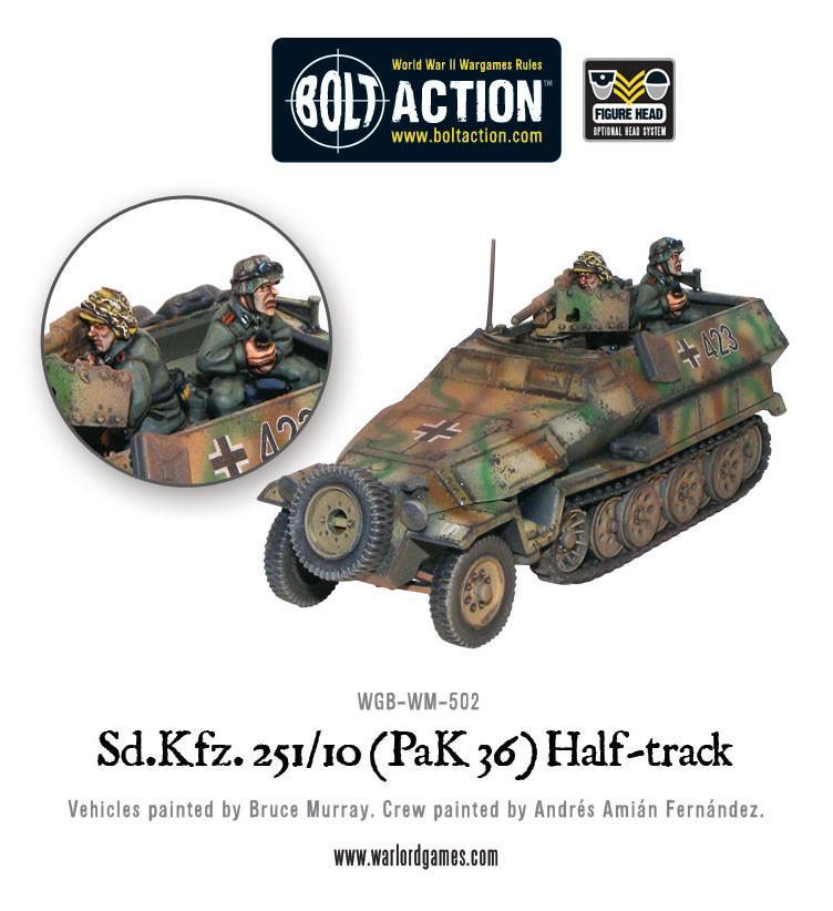 Bolt Action: Sd.Kfz 251/10 half-track (3.7cm PaK) plastic boxed set