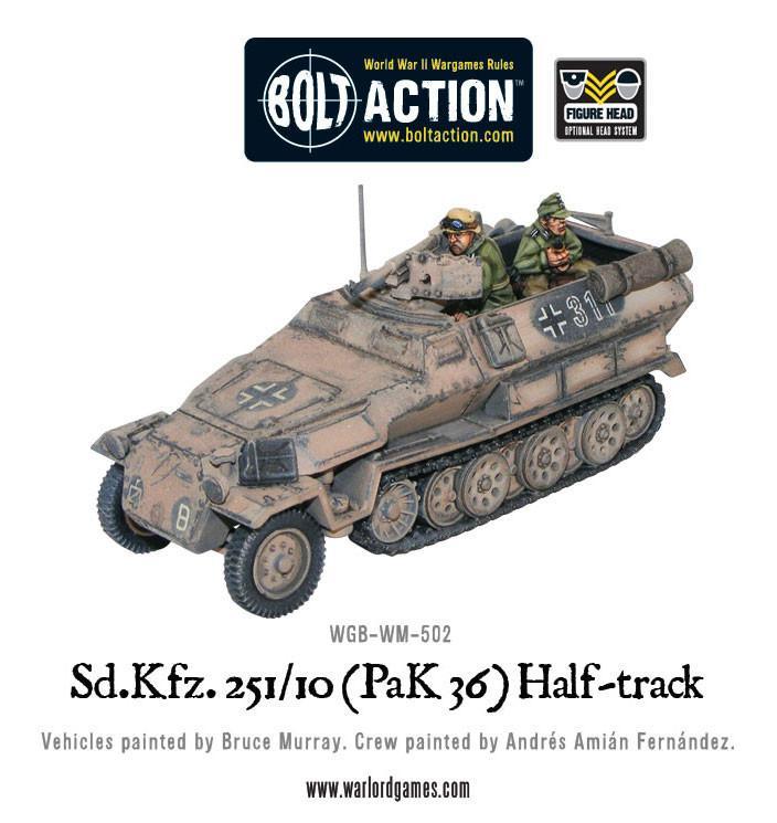 Bolt Action: Sd.Kfz 251/10 half-track (3.7cm PaK) plastic boxed set