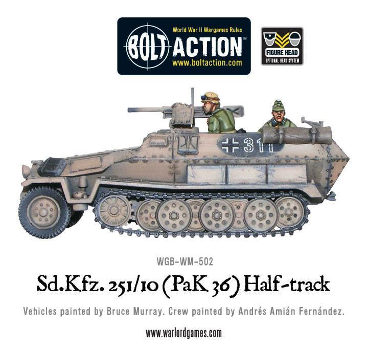 Bolt Action: Sd.Kfz 251/10 half-track (3.7cm PaK) plastic boxed set