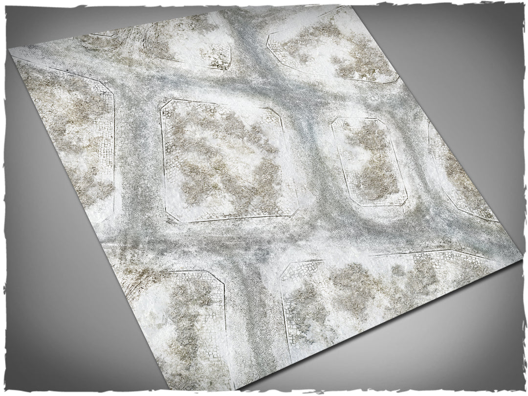 Gaming mat - Winter Town (90x90 cm) (Deep-Cut Studio)