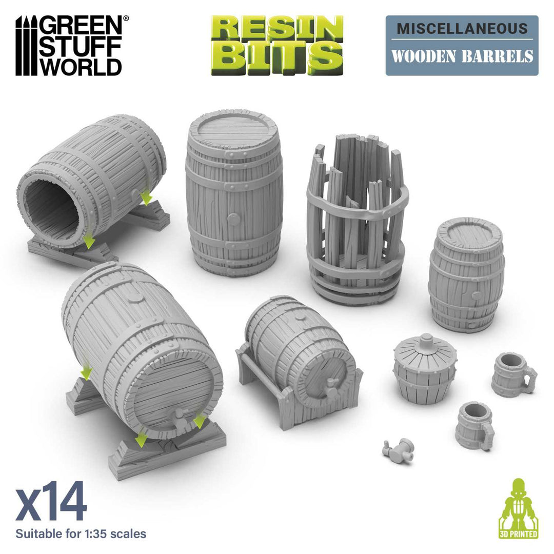 Wooden Barrels 1:35 (Green Stuff World)