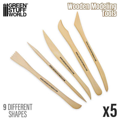 Wooden Modeling Tools (Green Stuff World)