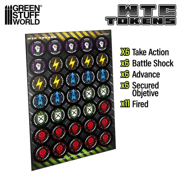 WTC Token Set Wh40k compatible – 10th Edition (Green Stuff World)
