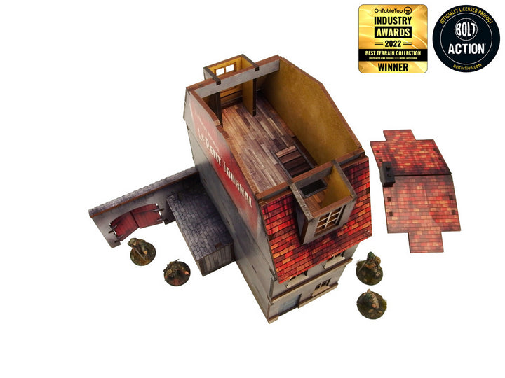 WW2 Normandy Townhouse 1 Prepainted [28mm/1:56]