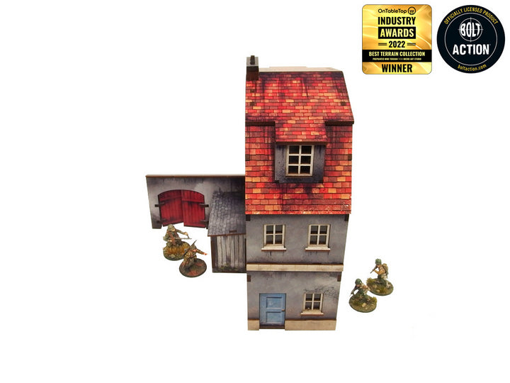 WW2 Normandy Townhouse 1 Prepainted [28mm/1:56]