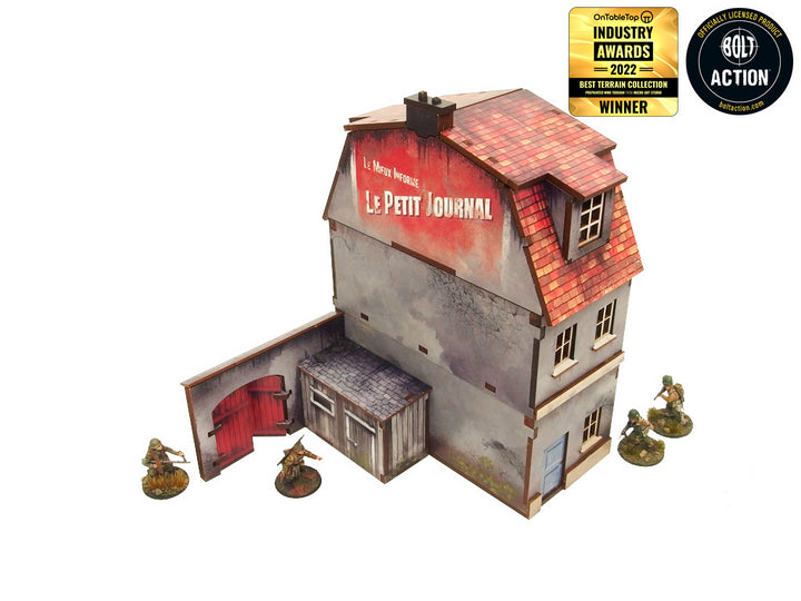 WW2 Normandy Townhouse 1 Prepainted [28mm/1:56]