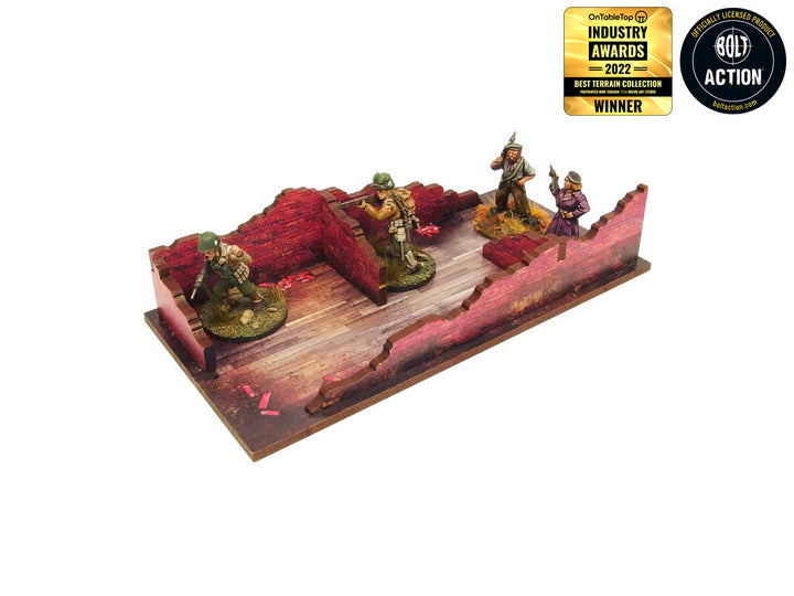 WW2 Normandy Townhouse 1 Prepainted [28mm/1:56]