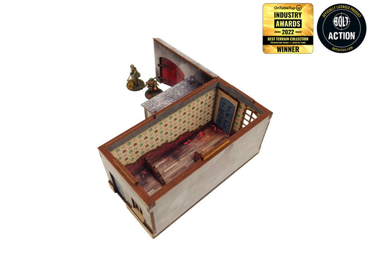 WW2 Normandy Townhouse 1 Prepainted [28mm/1:56]