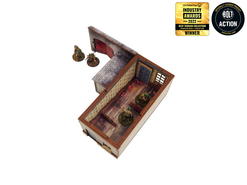 WW2 Normandy Townhouse 1 Prepainted [28mm/1:56]