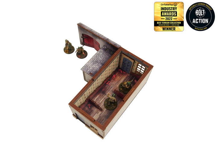 WW2 Normandy Townhouse 1 Prepainted [28mm/1:56]