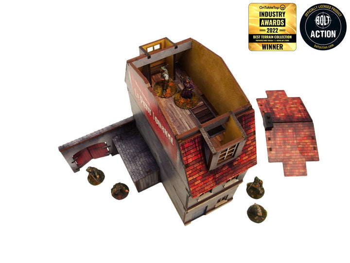 WW2 Normandy Townhouse 1 Prepainted [28mm/1:56]
