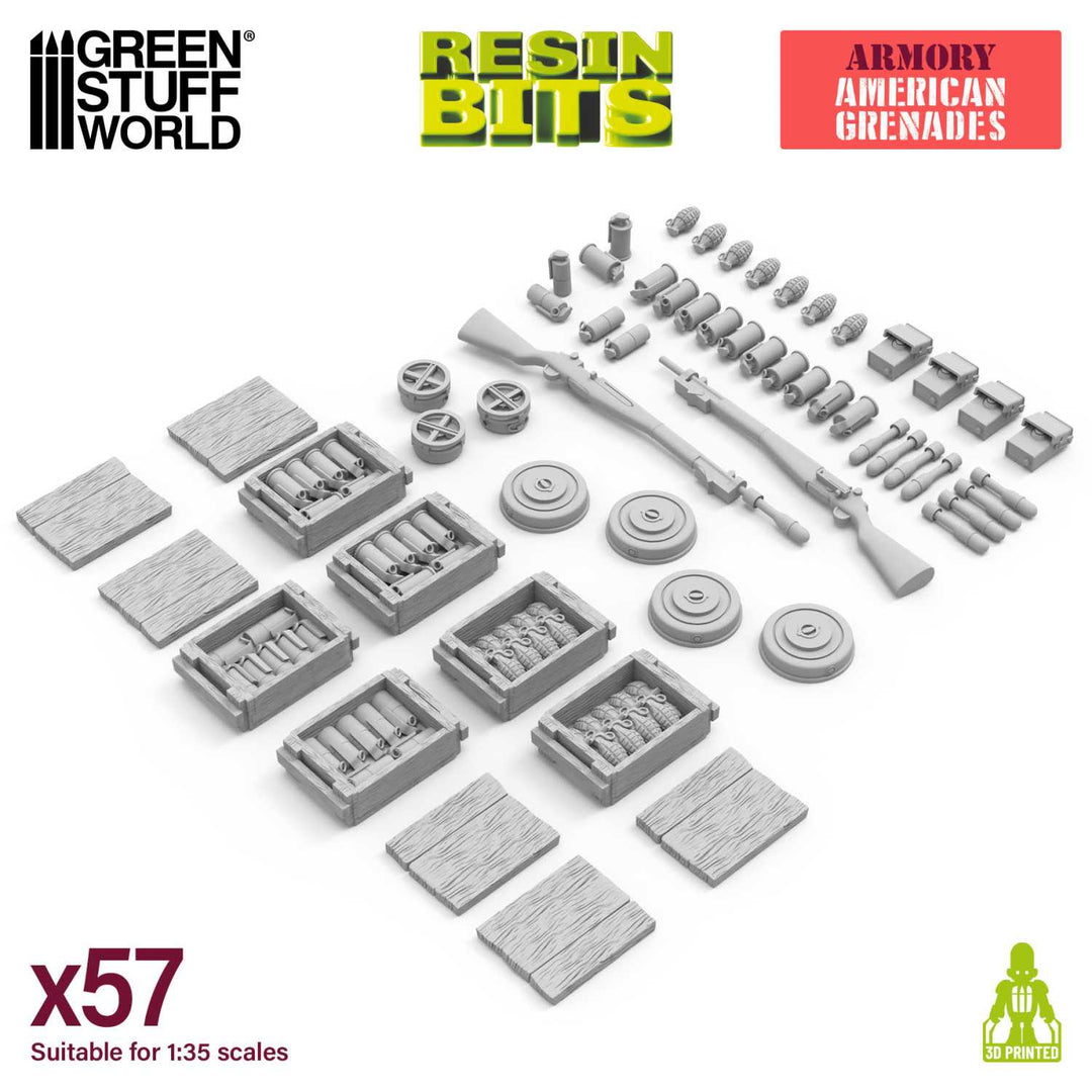 WWII American Grenades 1:35 (Green Stuff World)